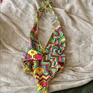 Colorful Geometric Women's One Piece Swimsuit